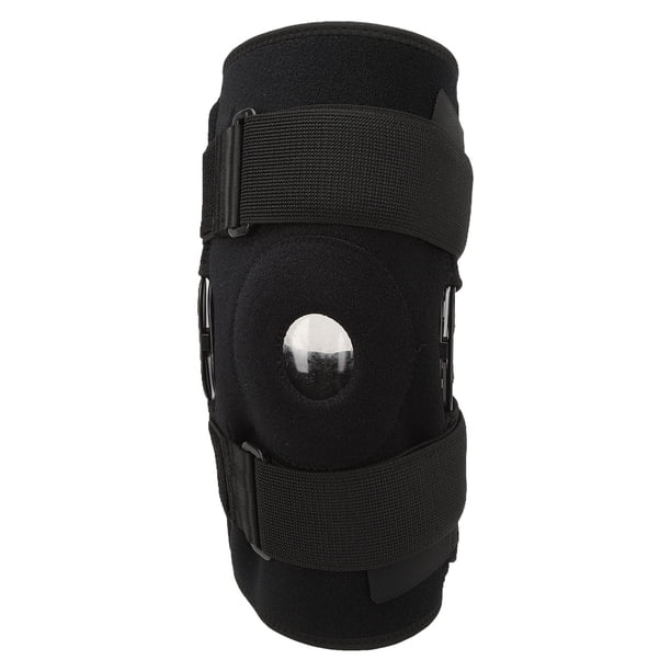 Rodillera ANGGREK con bisagras y hebilla de una pieza Espaciador suave profesional Tipo de orificio abierto Protección de menisco liviana para entrenamiento unisex