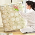 thumbnail image 3 of LAICAIW Sac de Rangement pour Vêtements Portable en Non-Tissé Sac de Rangement pour Vêtements et Couettes Boîte de Rangement pour Vêtements Contenant de Rangement Pliable pour Garde-Robe avec Poignée Durable Catégorie Garde-Robe Boîte de Rangement Vêtements pour Bébé (Beige, 3 of 7
