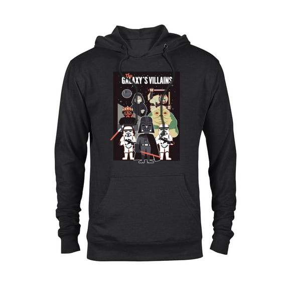 Star Wars Galaxy’s Villains Darth Vader Maul Grievous Jabba - Pullover Hoodie for Adults - Customized-Black