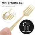 thumbnail image 2 of Dytern Party 1 Set Disposable Spoons and Forks Mini Tablewares Dessert Spoons Party Supplies, 2 of 10