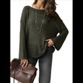 thumbnail image 1 of Suéter de Verano para Mujer, Cuello Redondo, Corta, Informal, de Punto, Tipo Pulóver Negro L, 1 of 7