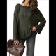 thumbnail image 1 of Suéter de Verano para Mujer, Cuello Redondo, Corta, Informal, de Punto, Tipo Pulóver Negro M, 1 of 7