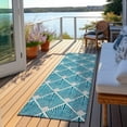 thumbnail image 6 of Addison Rugs Chantille Indoor/Outdoor Transitional Diamonds Teal Washable Runner Rug, 2'3" x 7'6", 6 of 6