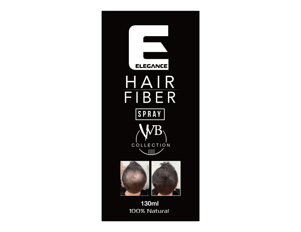 Elegance Barber Grooming Hair Fibers Spray 130ml Black HP55822