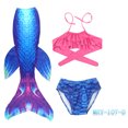thumbnail image 2 of Conjunto de natación de sirena para niña, traje de baño de cola de sirena, disfraz de princesa Cosplay, regalo, 2 of 5