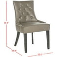 thumbnail image 5 of SAFAVIEH Harlow Glam Tufted Ring Chair with Silver Nailheads, Set of 2, Clay, 5 of 7