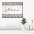 thumbnail image 2 of White and Gray Christmas Falala Wrapped Rectangular Wall Art Decor 30" x 40", 2 of 3