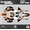 Orange, variant on Kalair GFX Graphics Kit for Honda CRF125F (2013-2018) Evader Series