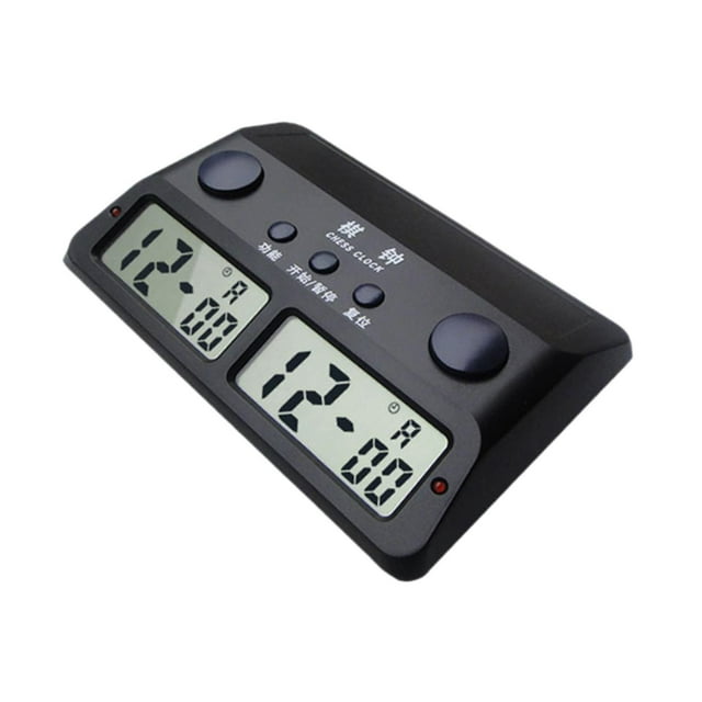 Reloj temporizador de competición de ajedrez con función de alarma para ajedrez , fácil de configurar, portátil, regalos para niños y