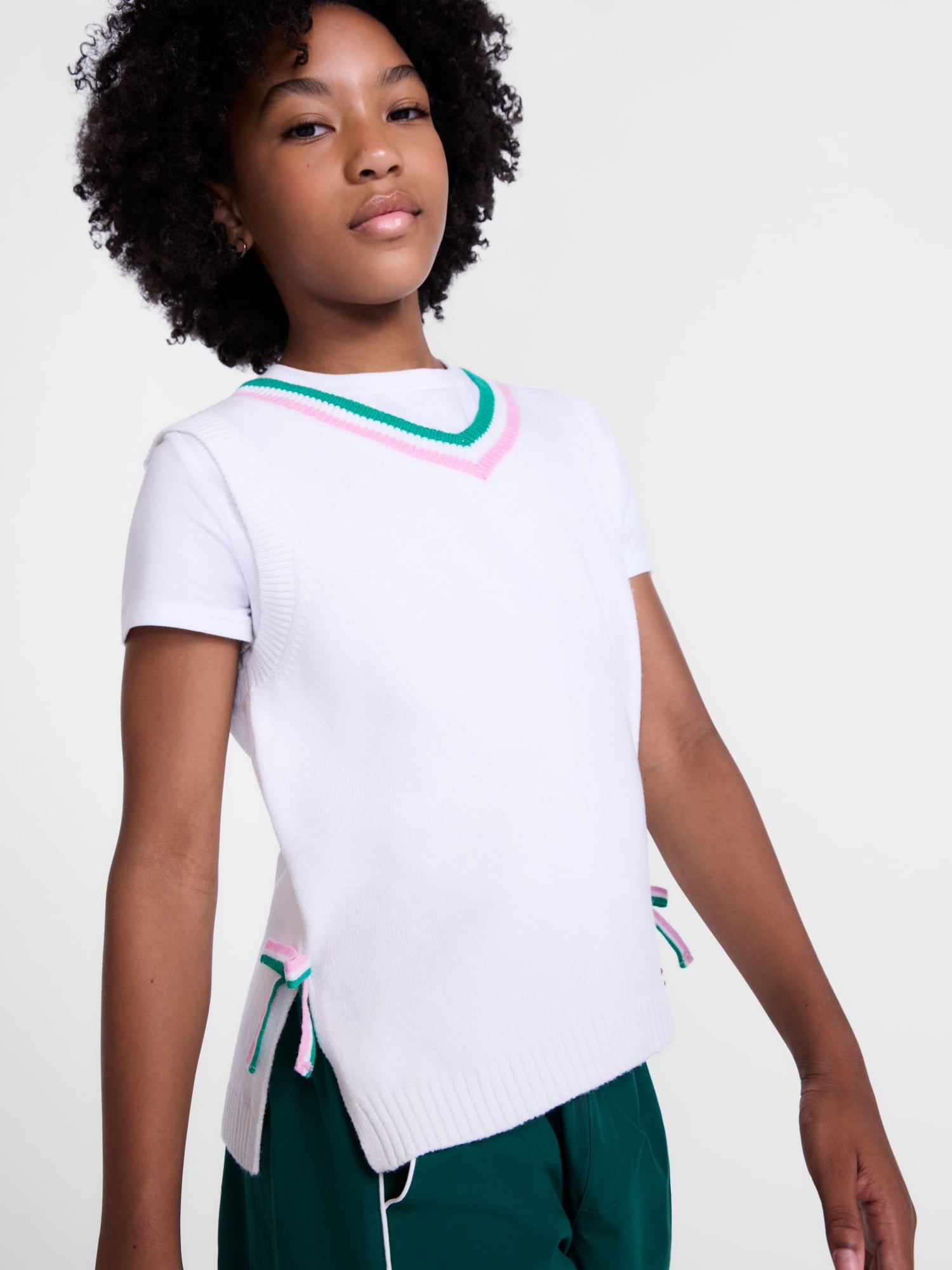 Weekend Academy Girls Sweater Vest, Sizes 4-18