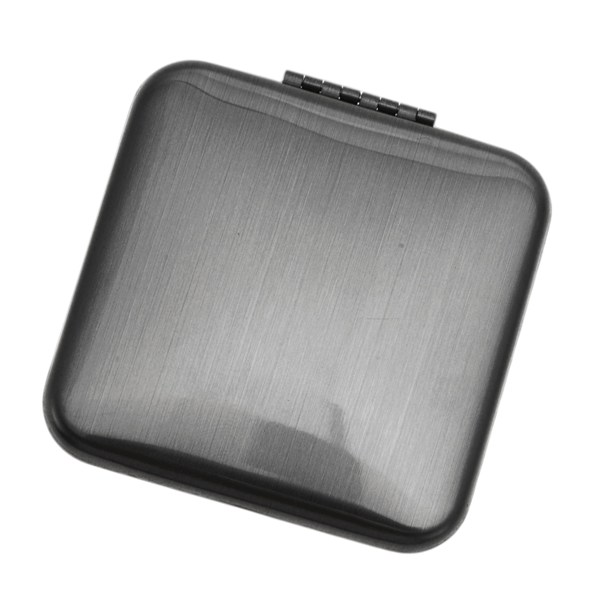 Unique Bargains 1 Pc Women Large Square Folding Makeup Mirror for Travel Black