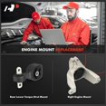 thumbnail image 2 of A-Premium 2PCS Engine Motor Mount and Torque Strut Mount Kit Compatible with Honda CR-V CRV 2017-2022, 1.5L 2.0L 2.4L, Replace# 50820TLCA01, 50890TLAA02, 2 of 8