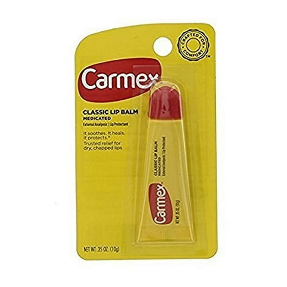 Carmex Lip Balm For Dry Chapped Lips, Moisturizing, Original Formula, 0.35 oz, 12 Count