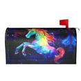 thumbnail image 3 of PHELIKA Galaxy Rainbow Unicorn 04 Magnetic Mailbox Covers Post Letter Box Cover Standard Size 25.5"H x 21"W, 3 of 8