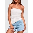 thumbnail image 3 of Top PRETTYGARDEN 2025 Blanco Sin Tirantes Fruncido XL, 3 of 9