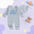 thumbnail image 2 of Newborn Baby Boy Clothes Brother Romper Jumpsuits Infant Coming Home Outfit 2Pcs Clothing Set Kaprioy Baby Boy Summer Clothes, 2 of 6