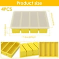 thumbnail image 5 of Trianu Silicone Freezer Tray, Ice Cube Tray, Silicone Soup Freezer Molds, Flexible Silicone Food Freezer Tray for Freezing Soup Sauce Leftovers (Yellow), 5 of 7