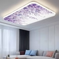 thumbnail image 2 of Purple Eucalyptus Leaves Fluorescent Light Covers, Spring Floral Summer Botanical Magnetic Light Covers for Ceiling Lights, Fluorescent Ceiling Shade Filters for Classroom Bedroom Office 4x2Ft x 1PCS, 2 of 8