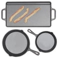 thumbnail image 2 of Home Basics 3-Piece Cast Iron Griddle Set, 2 of 2