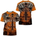 thumbnail image 3 of T-shirt cartoon cat bite knife creative pattern printing large size loose essentials short sleeve t, 3 of 3