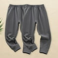 thumbnail image 2 of LZHGirlshop 2PC Kids Girls Boys Thermal Pants Casual Baby Solid Color Elastic Waist Long Underwear Bottom Trousers,2PC Dark Gray, 13-14, 2 of 6
