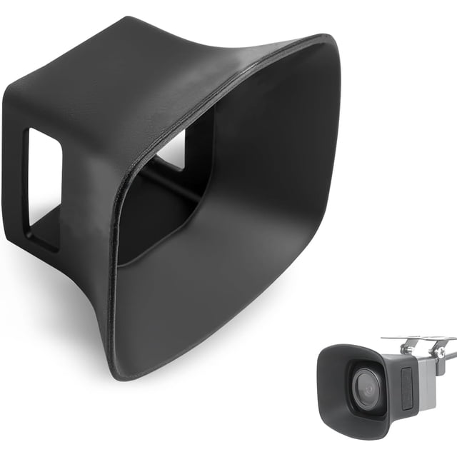Car Backup Camera Rain Shield, Anti-glare Anti-rain Cover, Square Reversing Lens Protective Shield for Clear Image, Most Vehicles (Black #T2) -