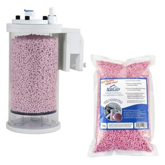 Icecap CO2 Scrubber, Medium, w/Extra CO2 Media Bundle (2 Items)
