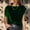 A815 Green, variant on T-Shirt for Women Crewneck Cap Sleeve Vintage Loose Fit Velvet Texture Fabric Soft Stretchy Streetwear Casual Luxury Feel Summer Fall Fashion Tops