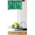 thumbnail image 3 of Ambesonne Alligator Window Valance, Exotic Crocodile Skin, 54" X 12", Teal Sea Green and Black, 3 of 3