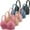 Black, variant on LYEAA Womens Everyday Bras 5 Pack No Wire Wirefree Bras Push up Breathable Wireless Solid Color Daily Sleep Bras Comfortable Shaping Soft Stretch T-Shirt Bras Pink M