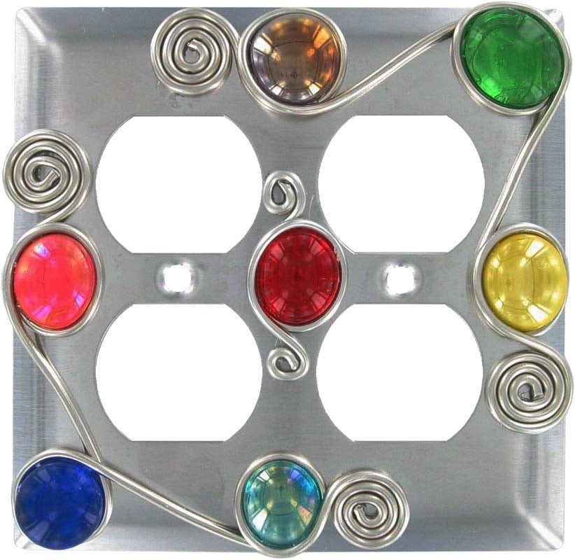 Wired 2 Gang Electrical Outlet Covers