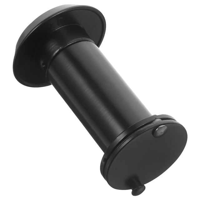 Raindrops Black Zinc Alloy Door Viewer with Glass Lens Adjustable Length and 220 Degree Viewing Angle