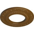 thumbnail image 3 of Ekena Millwork 8 1/8"OD x 4 1/8"ID x 1/2"P Andrea Ceiling Medallion (Fits Canopies up to 4 1/8"), Hand-Painted Smokey Topaz, 3 of 6