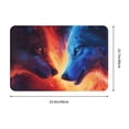thumbnail image 3 of Daiia Red And Blue Fire Wolf Front Door Mat, Heavy Duty Durable Welcome Mat for Outdoor Indoor, Dirt Trapper Waterproof Super Absorbent Door Mat, 16" x 24", 3 of 9