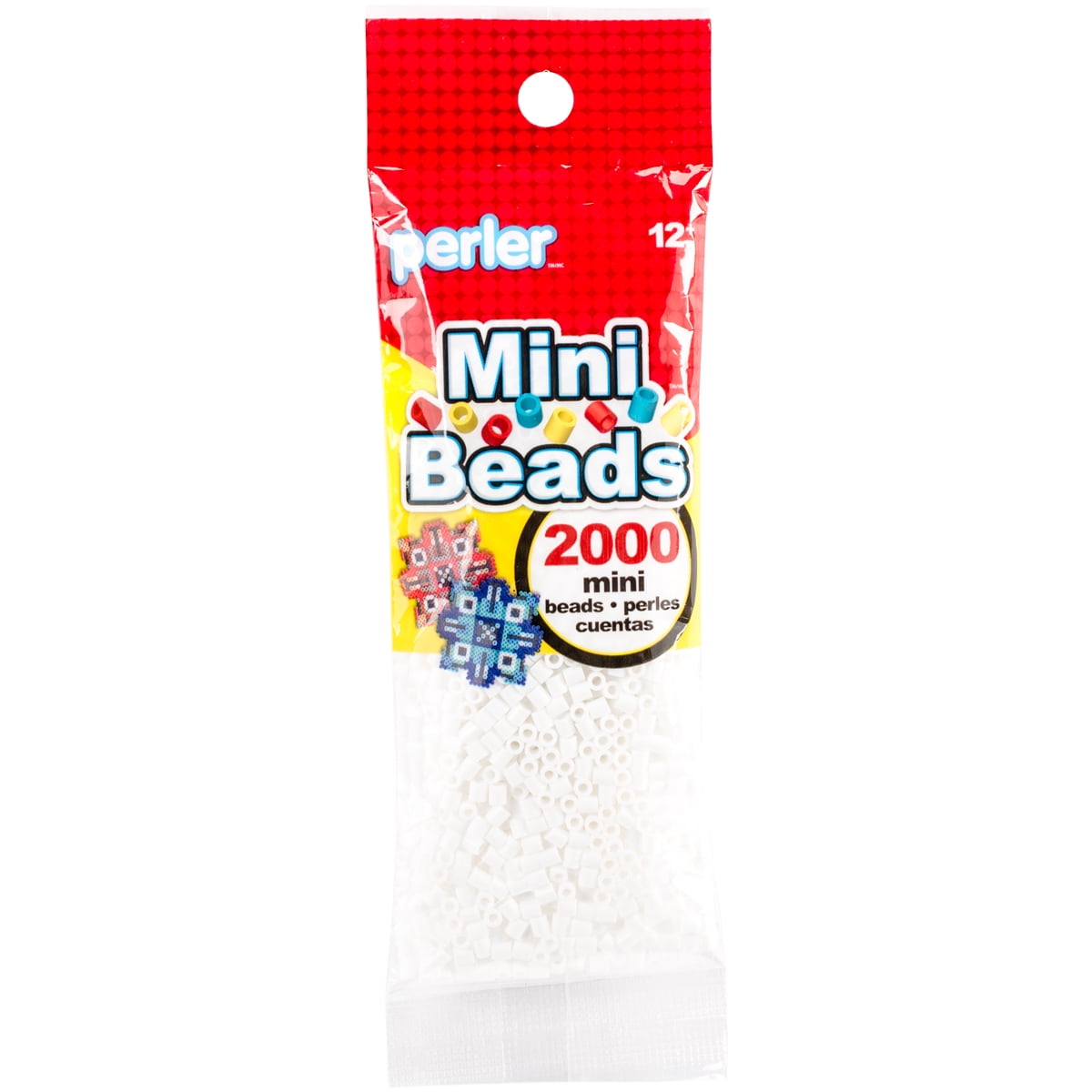 Perler Pearl Beads 1000//Pkg-White Glitter