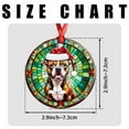 thumbnail image 7 of Staffordshire Bull Terrier Dog Ornaments Ceramic For Christmas, Stained Glass Ornaments Ceramic Christmas 2025, 7 of 7