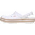 thumbnail image 4 of Zuecos Crocs Crocband Blancos con Rosa y Caramelo para Mujer 7 y Hombre 5, 4 of 7