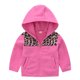 thumbnail image 1 of Gibobby Chamarra de invierno para niños y niñasNiños pequeños, niñas, invierno, manga larga, , estampados de , vellón, grueso, cálido, con capucha, Tops,(Rosa caliente, 2-3 Años), 1 of 3