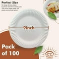 thumbnail image 2 of Under the Sun Products 9" Uncoated BSL1&nbsp;Paper Plates for Everyday Use (9" - 100 Count), 2 of 3