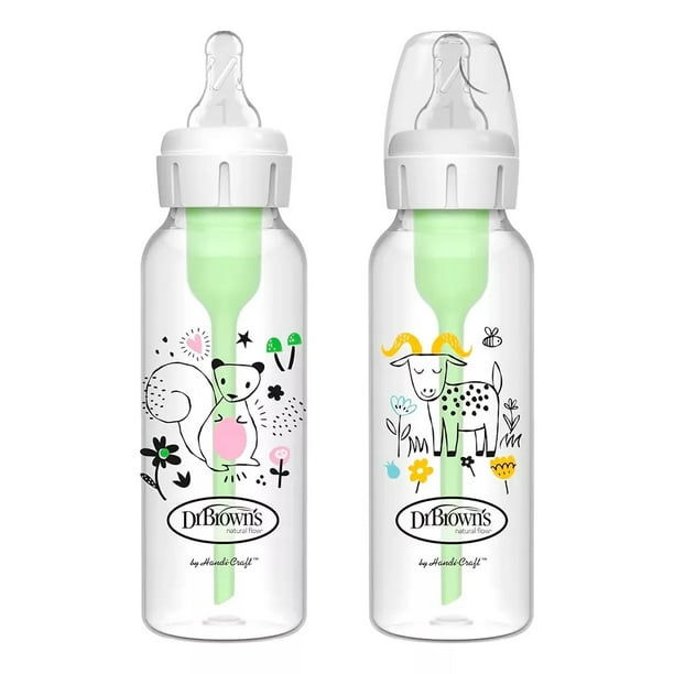 Set 2 Biberones Dr Browns Options Estándar 8 Oz/250 Ml Ardilla Y Cabra