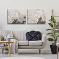 thumbnail image 2 of Stupell Industries Contemporary Soft White Budding Roses 2pc Canvas Art Set, 30 x 24 each, by Igor Levashov, 2 of 7