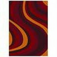 thumbnail image 2 of Kid Essentials - Teen Area Rugs On the Curve, 5'4" x 7'8", Red, 2 of 2