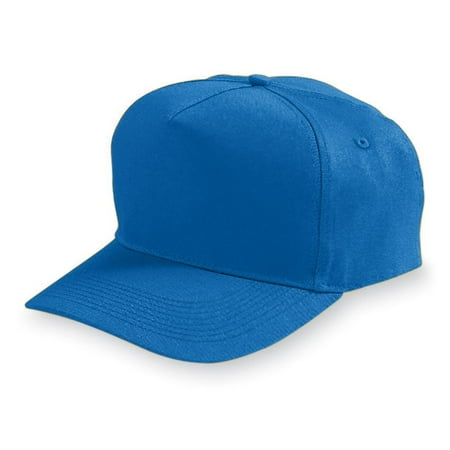- Augusta Sportswear Boy's Five-Panel Cotton Twill Cap, Royal, One Size