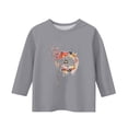thumbnail image 4 of KAUOD 3/4 Length Sleeve T-Shirt for Girls Round Neck Casual Summer Tunic Tops Teens Basic Tees Embroidered Shirts Pleated Blouse, 4 of 5