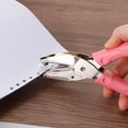 thumbnail image 6 of Uxcell 0.2" Single Hole Punch Handheld Hole Puncher with Soft Grip Star Hole Metal Paper Puncher, Pink 2 Pack, 6 of 6