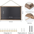 thumbnail image 5 of Sfugno Wood Bulletin Boards, 2-Pack Linen Wall Bulletin Board, Decorative Hanging Pin Board, 16"x11"Frame Cork Board Light Bulletin Boards for Home Kitchen Office,Brown, 5 of 9