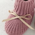 thumbnail image 3 of Baby Shoes + Gloves Set Knit Newborn Girls Boys Boots Mitten Fashion Butterfly-knot Toddler Infant Slip-On Bed Shoes Hand Made, 3 of 6