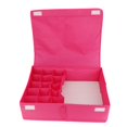 thumbnail image 1 of Multipurpose Oxford Cloth Underwear Organizer Socks Storage Case Separated Compartments(Rosy), 1 of 8