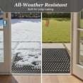 thumbnail image 6 of SIXHOME Outdoor Doormat Rubber Non-Slip Front Door Mat Waterproof Heavy Duty Doormat for Outside Low Profile Dirt Trapper Outdoor Mat Welcome Mat 32" x 47" Black, 6 of 9