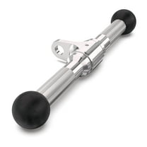 Synergee Straight Bar Cable Attachment 12”. Universal Attachment for Cable Machines. Pull Down / Press Down Accessory